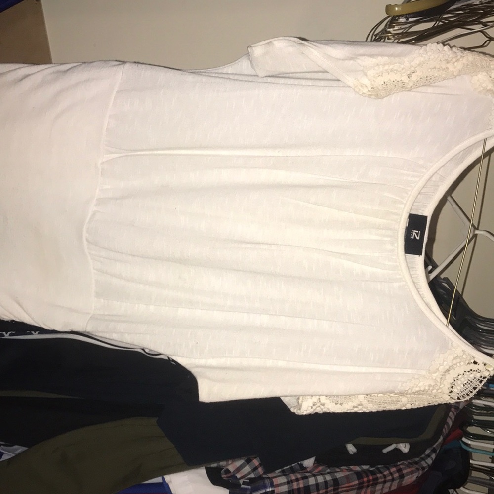Large white dress shirt